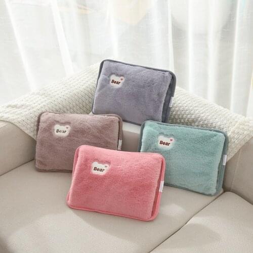 The New Hand Warmer Charging Safety Explosion-Proof Plush Comfortable Plug-in Hot Water Bottle Warm Baby Removable and Washable