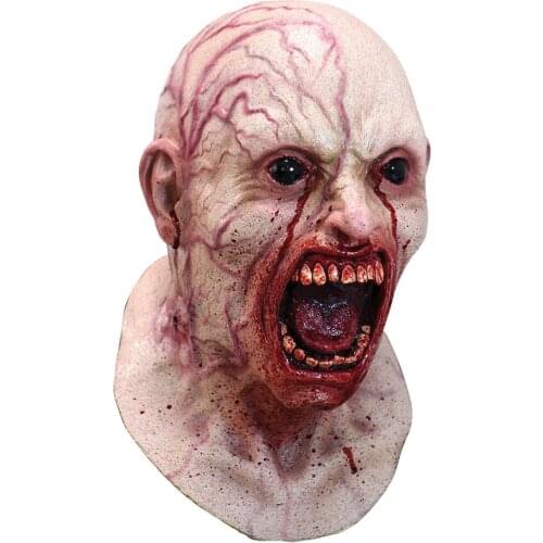 New Halloween Demon Horror Grimace Mask Zombie Mask Party Cosplay Bloody Disgusting Horror Mask Skull Latex Mask
