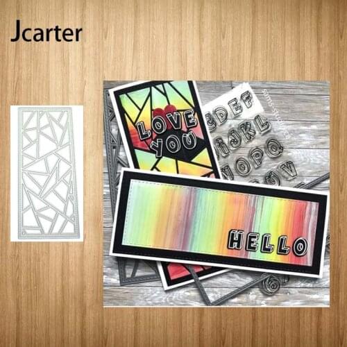 New Rectangle Lattice Background Metal Cutting Dies Craft Stencil Diy Scrapbooking Handmade Card Make Shape Album Decor Model