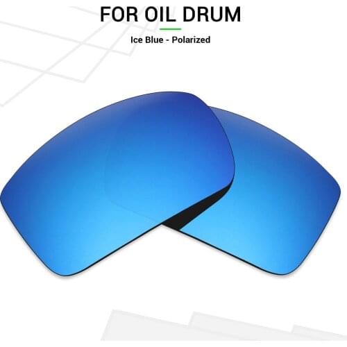 Mryok POLARIZED Replacement Lenses for Oakley Oil Drum Sunglasses Ice Blue