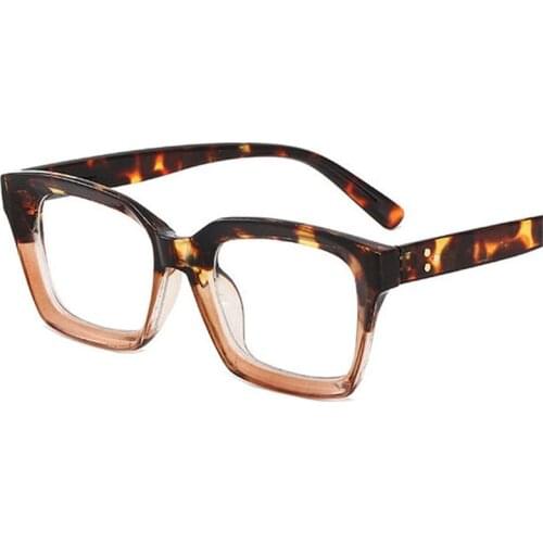 Retro Square Women Glasses Frame Ins Popular Fashion Nail Eyewear Clear Lens Female Optical Eyeglasses Frame Men Glasses