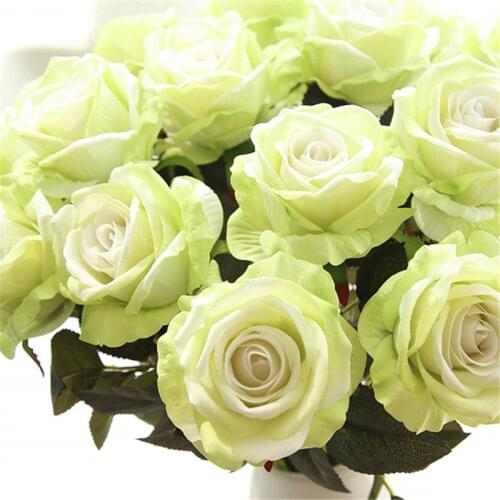 Silk Peony Bouquet Fake Plants DIY Artificial Rose Flower Wedding Party Home Simulation Flowers Decorations 51cm Long 1 Stick