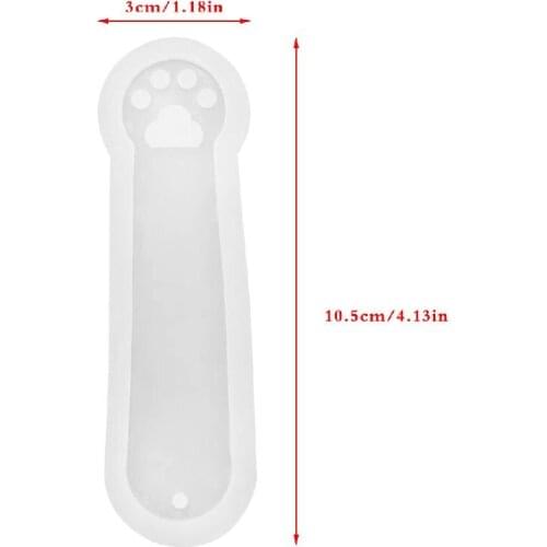 Cat Claw Silicone Mold Mould Epoxy Resin Jewelry Bookmark DIY Craft with Hole