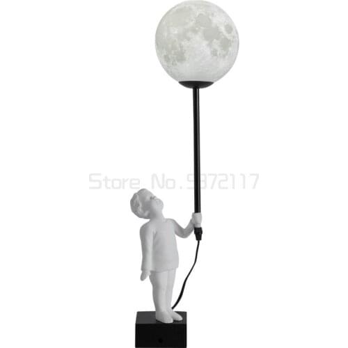 Nordic creative moon bedside lamp postmodern simple bedroom decor Eco-friendly energy saving living room decorative wall light