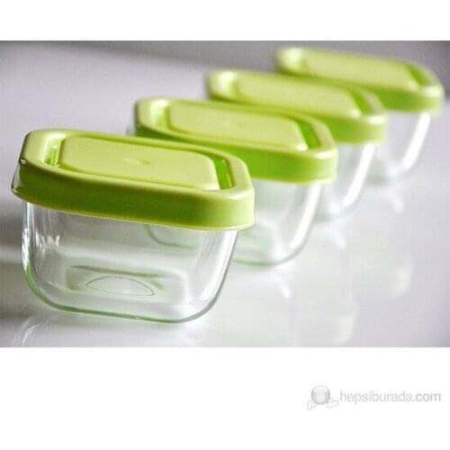 Modern Pasabahce 4'Lü storage Container Orange Cover organizer storage box органайзер rangement коробка для хранения