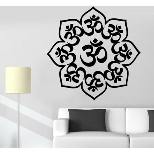 Special Home Decor Wall Stickers Mandala Buddha Chakra Meditation Vinyl Home Stickers CW-17