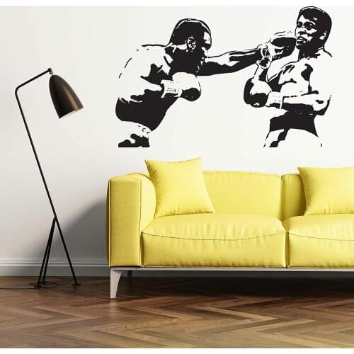 Boxer Wall Decal Boxing Sports Wall Sticker Vinyl Home Wall Decor Removable Living Room Bedroom Decor Mural X265
