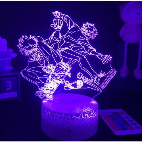 Anime Led Light SK8 the Infinity Reki Figure Night Light for Bedroom Decor Nightlight Kids Brithday Gift Manga SK8 The Infinity