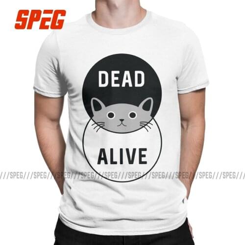 Funny Engineering Engineer Schrodingers Cat T-Shirts for Men Crewneck 100% Cotton T Shirts Short Sleeve Tee Shirt Summer Tops
