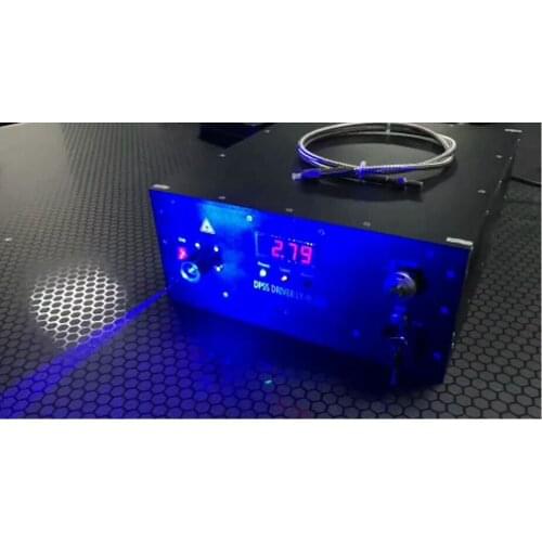 520nm 1000MW 1W Green Optical Semiconductor Laser Fiber Coupled Output Digital Display Adjustable Power Supply FC Connector