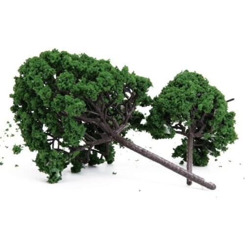 11 MIX WINTER Scenery Landscape Green Train Model Park Layout Tree O Scale 1/50