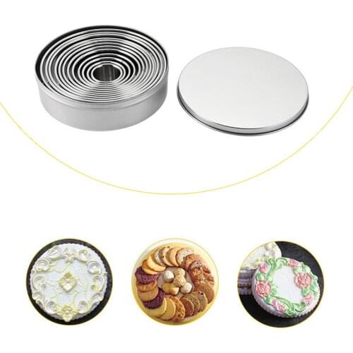 12 Pcs/Set Round Circle Cookie Biscuit Cutter Set Baking Pastry Tool Bread Cake Pancake Mold Fruit Cutter Mould