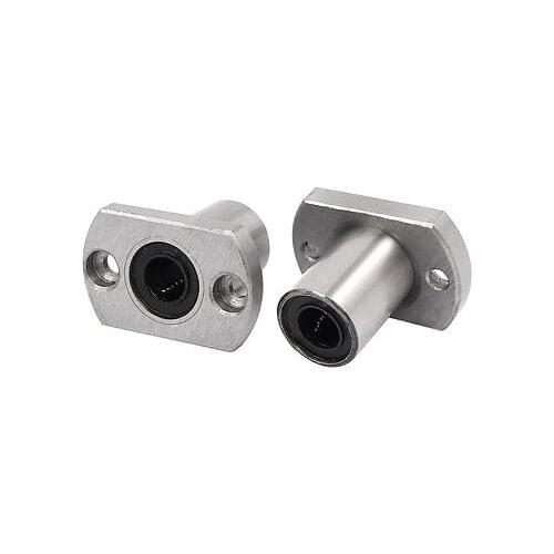 4 pcs LMH8UU LMH8 8mm round flange linear ball bearing bushing for 8mm linear shaft guide rail rod round shaft cnc parts