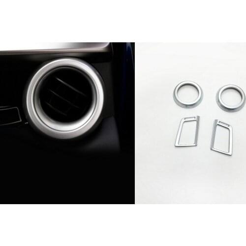 For Toyota RAV4 2016-2018 Air Condition AC Vent Outlet cover Trims 4pcs Matt ABS Car-styling