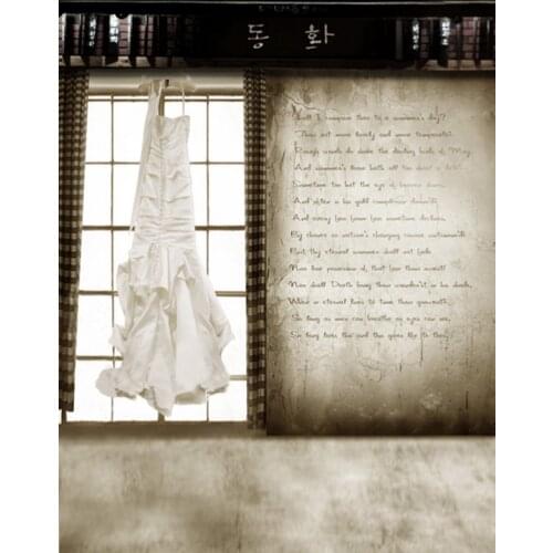 5x7ft Vintage Room Poem Dress Photography Backdrops Photo Props Studio Background