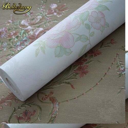 Beibehang papel de parede. 3D three-dimensional relief of European non-woven wallpaper warm living room bedroom garden wallpaper