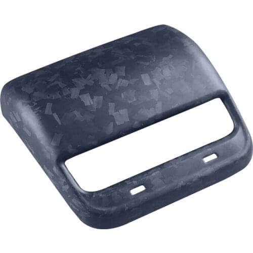 For Tesla Model 3 Rear Exhaust Air Vent Seat Air Vent Decoration Real Dry Forged Matte Carbon Fiber Air Conditioning Cover
