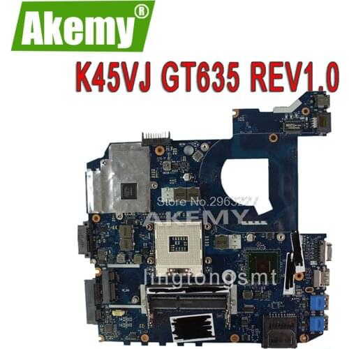 K45VD Motherboard GT630M/GT635M 2GB REV 1.0 For Asus A45V A85V K45VM QCL40 Laptop motherboard K45VD mainboard K45VD motherboard