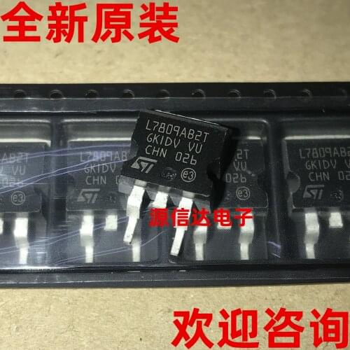 5PCS The new imported L7809ABD2T-TR L7809AB2T TO-263 linear voltage stabilizer is in stock