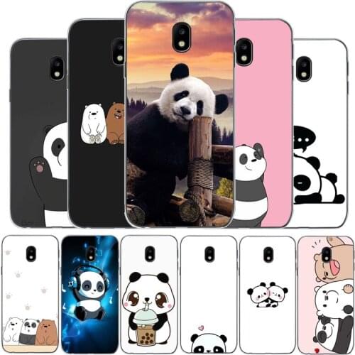 Cute panda cartoon phone case For Samsung J3 J4 J5 J6 J7 J8 Plus 2017 2016 2018 J7MAX U.S. Edition version soft Back Cover