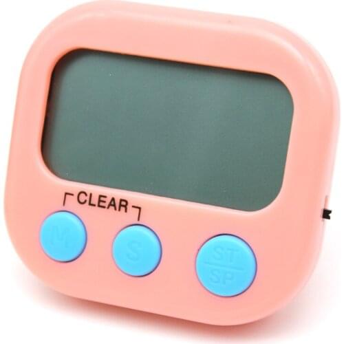 Multifunction LCD Digital Kitchen Countdown Alarm Clock With Vertical Magnetic Kitchen Timer Practical Cooking Timer Alarm Clock