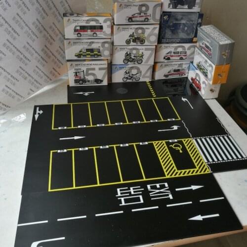 1/64 imitation scene model parking lot assembled floor acrylic garage car show floor proportion scene