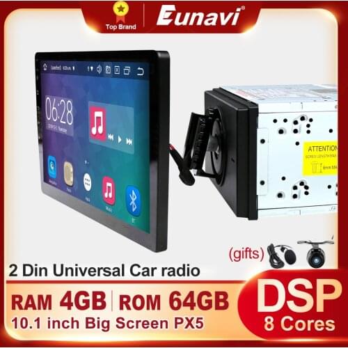 2 Din Car Radio Android System 10 inch GPS Navigation Multimedia Video Player Universal Head Unit 4GB 64GB 8 Core 2Din DVD NO