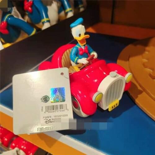New style Shanghai Disney Classic Cartoon Donald Duck Pull Back Car Friction Scooter Childrens Toy Gift AG2470