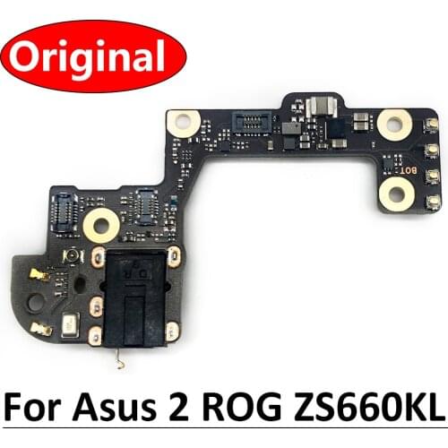 Original For Asus II 2 ROG ZS660KL Microphone Micro flex Cable Mic Connector With Earphone Headphone Jack Flex Cable