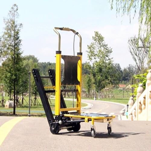 Aluminum Alloy Frame Crawler Electric Stair Climber For Loading And Unloading Artifacts Tank Type Folding Stair Climber