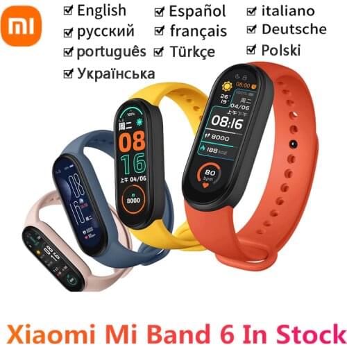 Original Global version Xiaomi Mi Band 5 Smart Bracelet 4 Color AMOLED Fitness Traker Bluetooth Sport Waterproof Smart band