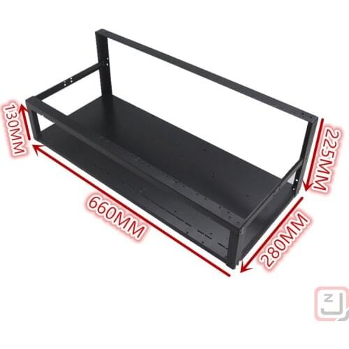 Can stack 12 graphics card rack open multi graphics card computer rack chassis studio rack