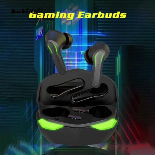TWS Low Latency With Microphone Bass Audio Sound Positioning Gaming Earbuds Game/Audio Headset Wireless Bluetooth 5.0 Earphone