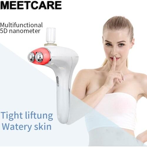 Ultrasonic Beauty Equipment for Home Using Multifunctional Led Light Therapy Nutrients Wrinkle Face Lift Facial Skin Care Tool