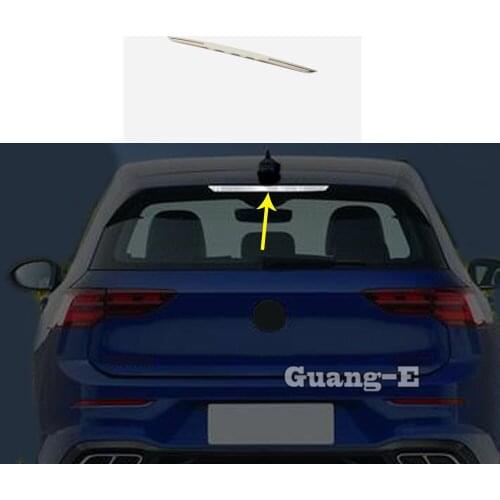Car Body Stainless Steel UP Lamp Rear Tail Brake Stoplight Trim Frame Light Parts For VW Volkswagen Golf8 Golf 8 2019 2020 2021