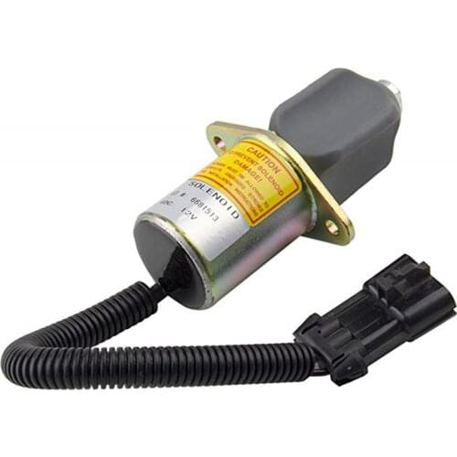 Shutoff Solenoid Valve 6681513 Stop Solenoid 12V For Bobcat Skid Steer Loader 325 328 331 334 337 743 751 753 763 773