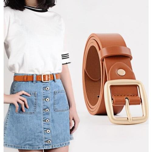 Womens Belts for Jeans Female Casual Faux Leather Waist Straps 2020 Fashion Designer Luxury Brand Ladies g Buckle Accessories