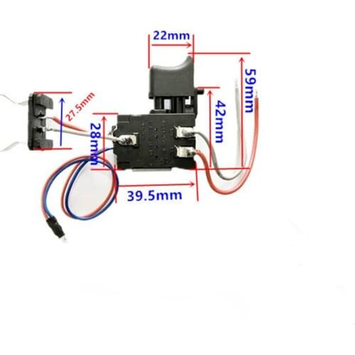 1pc Cordless drill Switch Lithium electric charge drill 12V / 7.2-12V / 10.8V 12V / 16.8V Speed Control Trigger Button Switch