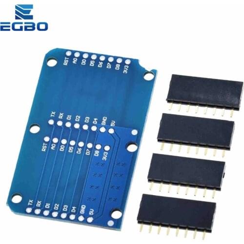 1PCS EGBO Dual Base for WEMOS D1 mini WIFI Internet of Things development board based