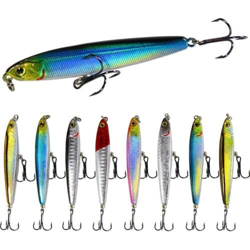 1Pcs Pencil Fishing Lure Weights 14g/18g Wobblers Slow Sinking Lure Artificial Bait Hard Lures Saltwater Fish Bait Fishing Tools