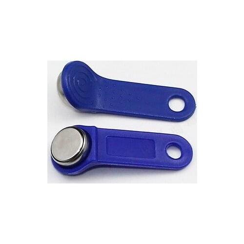 10PCS DS1990A-F5 TM Card iButton Tag with wall-mounted holder Blue New