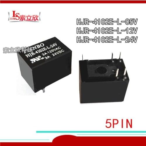 10pcs/lot 100%new original relay HJR-4102E-L-05V HJR-4102E-L-12V HJR-4102E-L-24V HJR 4102E L 24V HJR-4102E-L 12VDC 5VDC