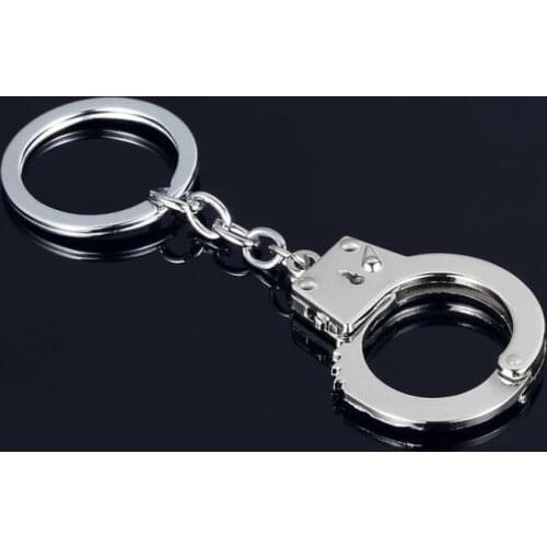 100 pieces/lot New Arrival Gift Key Chains Keychain Keyfob Keyring Handcuffs key chains SN869