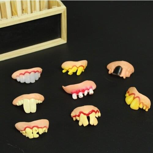 9 Style Jokes Amusing Prank Horror Shocker Novelty Gadgets Fun Denture Gags & Practical Jokes Halloween Decoration Props Toy