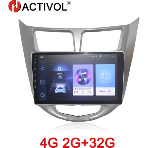 HACTIVOL 2G+32G Android 8.1 Car radio stereo for Hyundai Accent Solaris Verna i25 2011-15 car dvd gps player car accessory 4G
