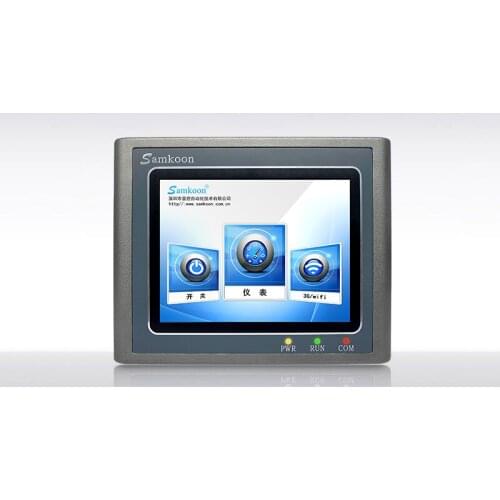 Freeship Original NEW SAMKOON HMI AK-035A-T, 3.5'' Touch Panel AK035AT with Program Cable & Software, 320x240, COM:RS232/422/485