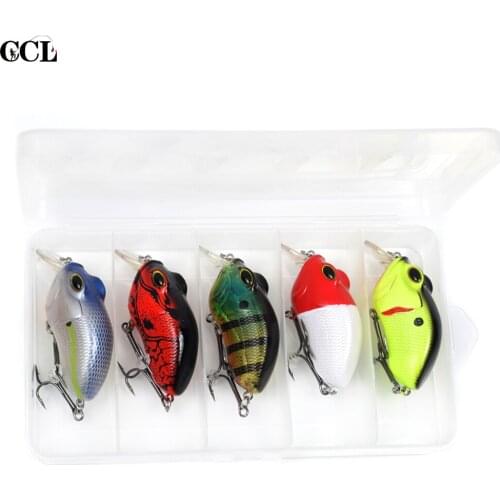 CCLTBA 5pcs/lot Bass Fishing Tackle 7cm 14g Vivid Swim Artificial Bait Floating Wobblers Crankbait Lures