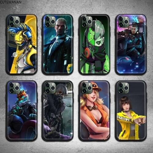 Free fire game art Phone Case For iphone 12 11 Pro Max Mini XS Max 8 7 6 6S Plus X 5S SE 2020 XR cover