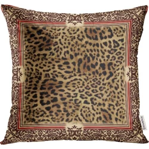 Emvency Throw Pillow Cover Case Beautiful Wild Leo Pattern of with Leopard Skin Panther Shawl Animal Print Decorative Pillowcase