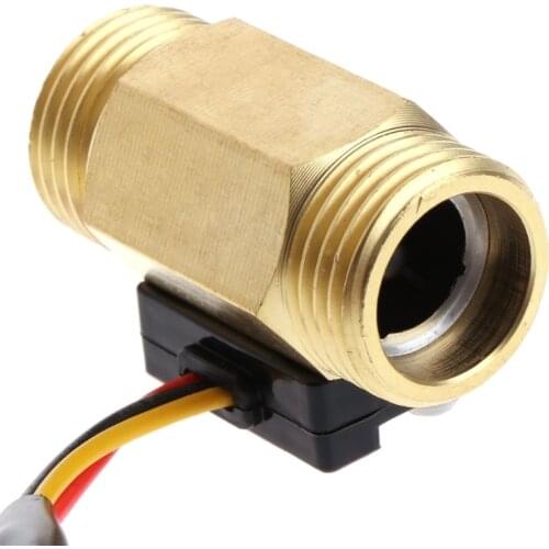 Flow Sensor G1/2'' Water Flow Hall Sensor Switch 1-25L/min Flow Meter Flowmeter 28TC